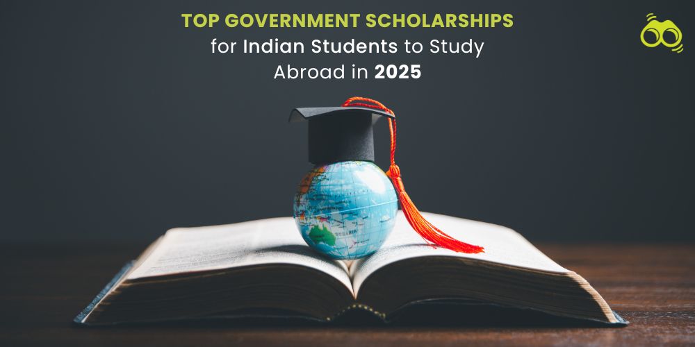 Indian students applying for government scholarships to study abroad in 2025