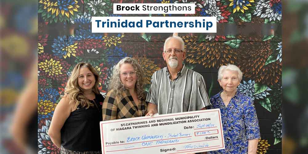 Twinning Association’s Generous Gift Boosts Scholarship for Trinidadian Students at Brock University banner