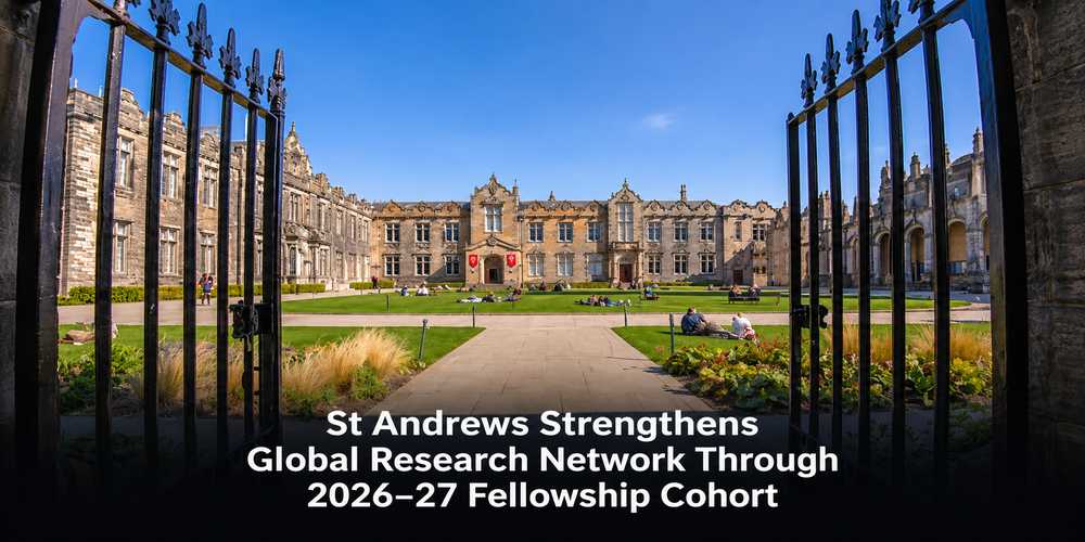 University of St Andrews Welcomes Global Fellows for 2026–27 Academic Year